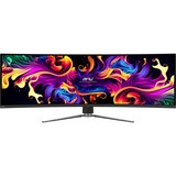 MSI MPG 491CQP QD-OLED 49" Curved UltraWide gaming monitor Zwart, 2x HDMI, DisplayPort, 2x USB-A, 2x USB-B, USB-C, 144 Hz