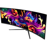 MSI MPG 491CQP QD-OLED 49" Curved UltraWide gaming monitor Zwart, 2x HDMI, 1x DisplayPort, 2x USB-A, 2x USB-B, 1x USB-C, 144 Hz