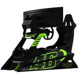 Res-Tech GT Cockpit - VR46 Limited Edition racing simulator Zwart/neongroen