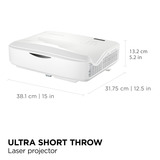ViewSonic LS832WU WUXGA Ultra Short Throw Laserprojector Wit, 5000 ANSI Lumen