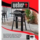 Weber Onderstel met zijtafel voor Lumin Compact-elektrische barbecue gril onderstel Zwart
