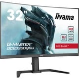 iiyama G-Master Red Eagle GCB3280QSU-B2 31.5" Curved gaming monitor Zwart, 180 Hz, HDMI, DisplayPort, USB, Audio, Adaptive Sync