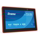 iiyama ProLite TW1625LASC-B3PNR 15.6" Public Display Zwart (mat), 2x USB-A, USB-C, Wi-Fi 6, BT, RJ-45