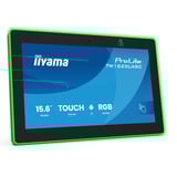 iiyama ProLite TW1625LASC-B3PNR 15.6" Public Display Zwart (mat), 2x USB-A, USB-C, Wi-Fi 6, BT, RJ-45
