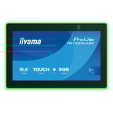 iiyama ProLite TW1625LASC-B3PNR 15.6" touchscreen monitor Zwart (mat), 2x USB-A, USB-C, Wi-Fi 6, BT, RJ-45