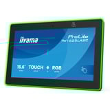 iiyama TW1625LASC-B3PNR 15.6" touchscreen monitor Zwart (mat), Audio, USB, LAN, Wifi, Touchscreen, Webcam, Android