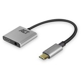 ACT Connectivity USB-C naar 3,5mm jack audio adapter en PD pass through Grijs