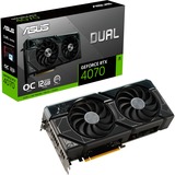 ASUS DUAL GeForce RTX 4070 OC grafische kaart 1x HDMI, 3x DisplayPort, DLSS 3