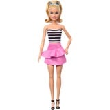 Barbie Fashionistas #213 - Striped top, pink skirt and sunglasses Pop 65e verjaardag
