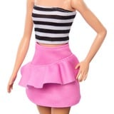 Barbie Fashionistas #213 - Striped top, pink skirt and sunglasses Pop 65e verjaardag