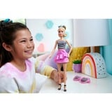 Barbie Fashionistas #213 - Striped top, pink skirt and sunglasses Pop 65e verjaardag