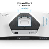 BenQ MOBIUZ EX271UZ 26.5" 4K UHD gaming monitor Wit/zwart, 240 Hz, HDMI, DisplayPort, USB C, AMD FreeSync