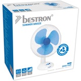 Bestron DDF35W Tafelventilator Wit/blauw, Ø 35 cm