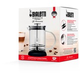 Bialetti Cappucinatore melkopschuimer Zwart/transparant