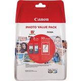 Canon Valuepack PG-560XL zwart en CL-561 kleur + fotopapier inkt