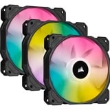 Corsair iCUE SP120 RGB ELITE Performance + Lighting Node CORE case fan Zwart/transparant, 3 stuks, 4-pins PWM fan-connector
