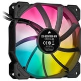Corsair iCUE SP120 RGB ELITE Performance + Lighting Node CORE case fan Zwart/transparant, 3 stuks, 4-pins PWM fan-connector