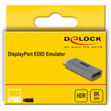 DeLOCK DisplayPort EDID Emulator 8K adapter Antraciet