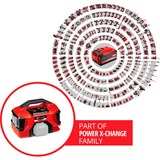 EINHELL Accu Compressor PRESSITO 18/21 Rood/zwart, Accu en lader niet inbegrepen