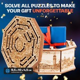 Escape Welt Wooden Secret Maze Box Puzzel 