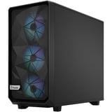 Fractal Design Meshify 2 Lite RGB Black TG Light Tint midi tower behuizing Zwart | 2x USB-A | RGB | Window