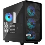 Fractal Design Meshify 2 Lite RGB Black TG Light Tint tower-behuizing Zwart, Window-Kit
