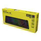 Hator Skyfall Wired, gaming toetsenbord Zwart, US lay-out, HATOR Aurum Sterling, 65%, RGB, Double shot ABS, Hot-swap