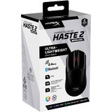 HyperX Pulsefire Haste 2 - Wireless Gaming Mouse Zwart, 400 - 26.000 dpi, RGB leds