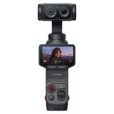 Insta360 Luna Ultra Standard Bundle Cosmic Black videocamera Zwart, 1" 8K sensor, Afneembaar OLED touchscreen