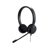 Jabra Evolve 20, MS on-ear headset Zwart, USB-C, USB-A, Stereo