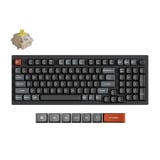 Keychron V5 Ultra 8K Wireless Custom Mechanical Keyboard, toetsenbord Zwart, US lay-out, Keychron Silk POM Banana, Keychron Silk POM Banana, 96%, RGB, Hot swap, 2.4 GHz / Bluetooth 5.3 / USB-C