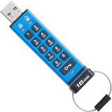 Kingston DataTraveler 2000, 16 GB usb-stick Blauw, USB 3.1 Gen 1 (USB 3.0), DT2000/16GB