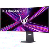 LG UltraGear OLED 45GX950A-B 44.5" 4K UHD UltraWide gaming monitor Donkergrijs, 2x HDMI, DisplayPort, 2x USB-A, USB-C, 165 Hz / 330 Hz