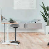 Leitz Ergo Wiebelkruk met Gasveer (57 - 82 cm) stoel Donkergrijs
