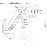 Neomounts WL70-440BL11 tv wandsteun wandmontage  Zwart