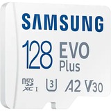 SAMSUNG EVO Plus 128 GB microSDXC (2021) geheugenkaart Wit, UHS-I U3, Class 10, V30, A2