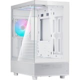 SilverStone Lucid 04 mini tower behuizing Wit | 2x USB-A | 1x USB-C | RGB | Tempered Glass