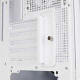 SilverStone Lucid 04 mini tower behuizing Wit | 2x USB-A | 1x USB-C | RGB | Tempered Glass