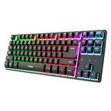 Trust GXT 831 Thado Draadloos TKL RGB gaming toetsenbord Zwart, US lay-out (QWERTY), 80% (TKL), 2,4GHz