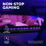 Trust GXT 831 Thado Draadloos TKL RGB gaming toetsenbord Zwart, US lay-out (QWERTY), 80% (TKL), 2,4GHz