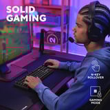 Trust GXT 864 Cada Compact mechanisch TKL-gamingtoetsenbord, gaming toetsenbord Zwart, US lay-out, Huano Brown, RGB