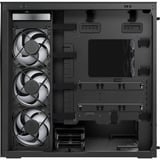ARCTIC Xtender VG (Black) midi tower behuizing Zwart (mat) | 2x USB-A | 1x USB-C | RGB | Tempered Glass