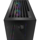 ARCTIC Xtender VG (Black) midi tower behuizing Zwart (mat) | 2x USB-A | 1x USB-C | RGB | Tempered Glass