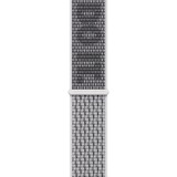 Apple Geweven sportbandje van Nike - Summit White/zwart (45 mm) horlogeband Lichtgrijs/donkergrijs