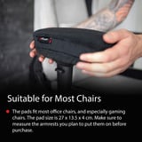 Arozzi Memory Foam Armrest Pads Grey polssteun Grijs