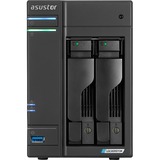 Asustor Lockerstor 2 incl. 2x Seagate IronWolf 4 TB harde schijf nas Zwart, 2x LAN, HDMI, USB