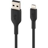 Belkin BOOST CHARGE Lightning/USB-A kabel Zwart, 15 centimeter, CAA001bt0MWH