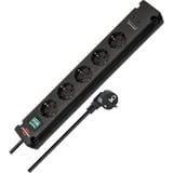 Brennenstuhl Bremounta stekkerdoos 5-voudig met 2 USB C-laadcontactdozen stekkerdoos Zwart, 2x USB C