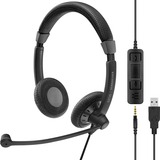 EPOS | Sennheiser SC 75 USB MS headset Zwart, USB