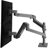 Ergotron LX Pro Dual Stacking Arm monitorarm Donkergrijs